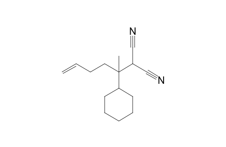2-(1-cyclohexyl-1-methyl-pent-4-enyl)malononitrile
