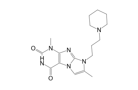 1H-imidazo[2,1-f]purine-2,4(3H,8H)-dione, 1,7-dimethyl-8-[3-(1-piperidinyl)propyl]-