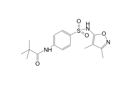 propanamide, N-[4-[[(3,4-dimethyl-5-isoxazolyl)amino]sulfonyl]phenyl]-2,2-dimethyl-