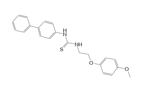 1,1'-biphenyl, 4-[[[[2-(4-methoxyphenoxy)ethyl]amino]carbonothioyl]amino]-