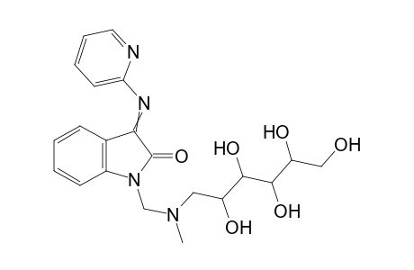 1-[Methyl-(2,3,4,5,6-pentahydroxyhexyl)aminomethyl]-3-(pyridin-2-ylimino)indolin-2-one