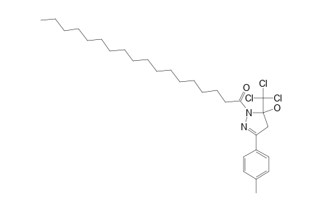 1-[3-(4-METHYLPHENYL)-5-HYDROXY-5-(TRICHLOROMETHYL)-4,5-DIHYDROPYRAZOL-1-YL]-OCTADECAN-1-ONE