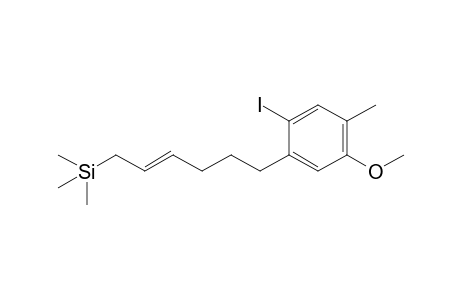 6-(5'-Methoxy-2'-iodo-4'-methylphenyl)-1-(trimethylsilyl)hex-2-ene