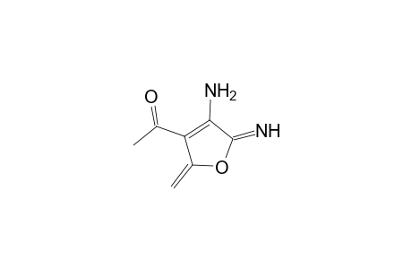Ethanone, 1-(4-amino-2,5-dihydro-5-imino-2-methylene-3-furanyl)-