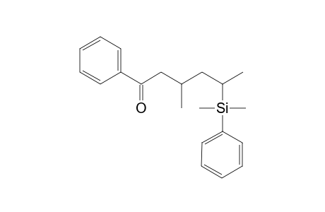 (3RS,5SR)-5-Dimethyl(phenyl)silyl-3-methy-1-phenylhexan-1-one