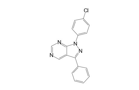 1-(4-Chlorophenyl)-3-phenyl-1H-pyrazolo[3,4-d]pyrimidine