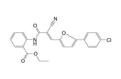 benzoic acid, 2-[[(2E)-3-[5-(4-chlorophenyl)-2-furanyl]-2-cyano-1-oxo-2-propenyl]amino]-, ethyl ester