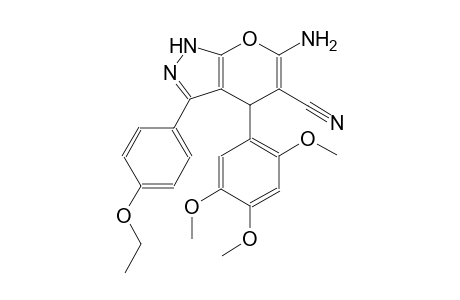 6-amino-3-(4-ethoxyphenyl)-4-(2,4,5-trimethoxyphenyl)-1,4-dihydropyrano[2,3-c]pyrazole-5-carbonitrile