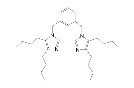 4,5-dibutyl-1-[3-[(4,5-dibutylimidazol-1-yl)methyl]benzyl]imidazole