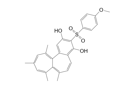 3-[(4'-Methoxyphenyl)sulfonyl]-7,8,10,12-tetramethylbenzo[a]heptalene-2,4-diol