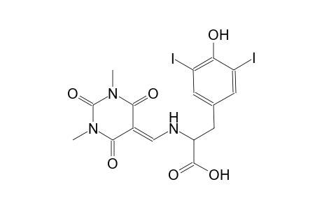 N-[(1,3-dimethyl-2,4,6-trioxotetrahydro-5(2H)-pyrimidinylidene)methyl]-4-hydroxy-3,5-diiodophenylalanine