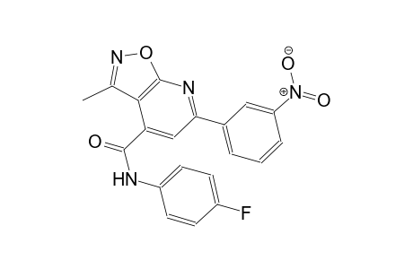 isoxazolo[5,4-b]pyridine-4-carboxamide, N-(4-fluorophenyl)-3-methyl-6-(3-nitrophenyl)-