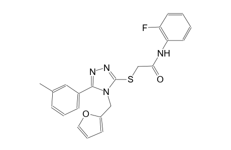 N-(2-fluorophenyl)-2-{[4-(2-furylmethyl)-5-(3-methylphenyl)-4H-1,2,4-triazol-3-yl]sulfanyl}acetamide