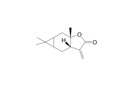 3-Methylene-5,6-(dimethylmethylidene)-7a-methyl-(perhydro)-benzopyran-2-one