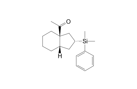 (1S,6S,8R)-1-Acetyl-8-dimethylphenylsilylbicyclo[4.3.0]nonane