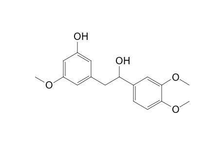 2-(3'-Hydroxy-5'-methoxyphenyl)-1-(3',4'-dimethoxyphenyl)-ethanol