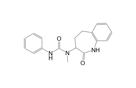 urea, N-methyl-N'-phenyl-N-(2,3,4,5-tetrahydro-2-oxo-1H-1-benzazepin-3-yl)-