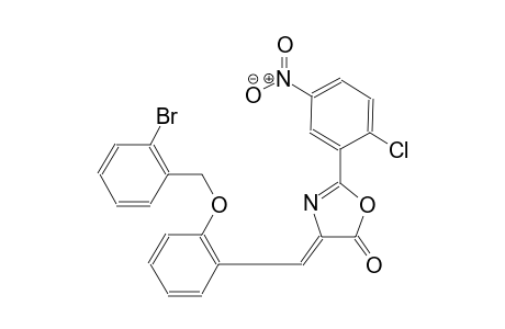 (4Z)-4-{2-[(2-bromobenzyl)oxy]benzylidene}-2-(2-chloro-5-nitrophenyl)-1,3-oxazol-5(4H)-one