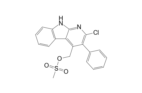 2-Chloro-4-[(methylsulfonyl)oxymethyl]-3-phenyl-9H-pyrido[2,3-b]indole