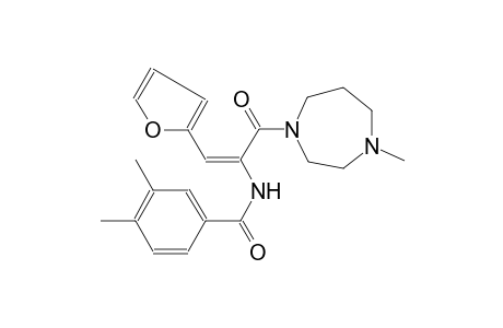 benzamide, N-[(E)-2-(2-furanyl)-1-[(hexahydro-4-methyl-1H-1,4-diazepin-1-yl)carbonyl]ethenyl]-3,4-dimethyl-