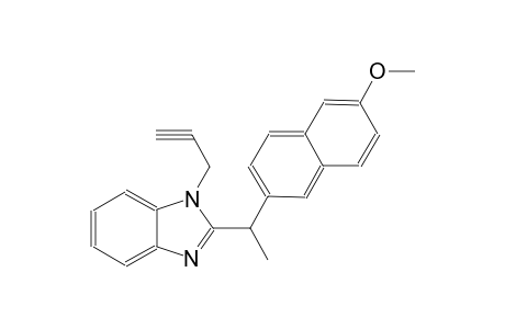 1H-benzimidazole, 2-[1-(6-methoxy-2-naphthalenyl)ethyl]-1-(2-propynyl)-