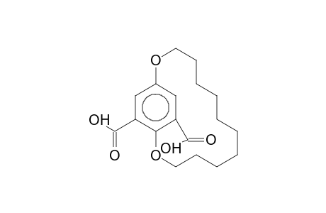 2,13-Dioxabicyclo[12.2.2]octadeca-1(16),14,17-triene-15,18-dicarboxylic acid