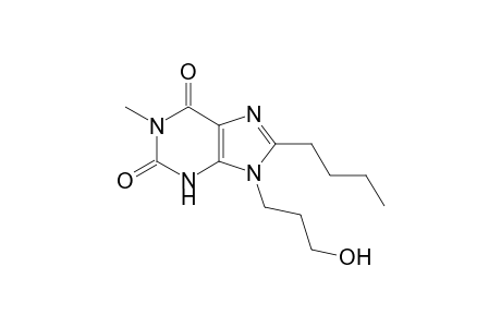 8-Butyl-9-(3-hydroxypropyl)-1-methyl-3,9-dihydro-1H-purine-2,6-dione