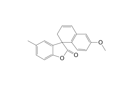 spiro[5-methylbenzo[b]furan-2-one-3,1'-1',2'-dihydro-6'-methoxynaphthalene]