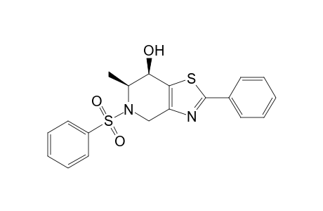 (6S,7R)-5-(benzenesulfonyl)-6-methyl-2-phenyl-6,7-dihydro-4H-thiazolo[4,5-c]pyridin-7-ol