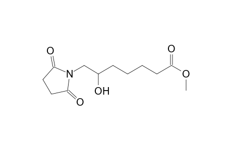 6-Hydroxy-7-succinimido-enanthic acid methyl ester