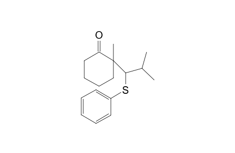 2-Methyl-2-[2'-methyl-1'-(phenylthio)propyl]-1-cycohexanone