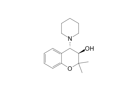 trans-3,4-Dihydro-2,2-dimethyl-4-(piperidin-1-yl)-2H-1-benzopyran-3-ol