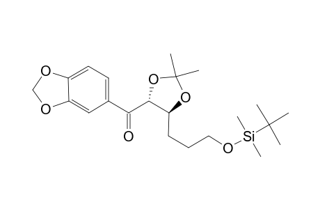 1,3-benzodioxol-5-yl-[(4R,5S)-5-[3-[tert-butyl(dimethyl)silyl]oxypropyl]-2,2-dimethyl-1,3-dioxolan-4-yl]methanone