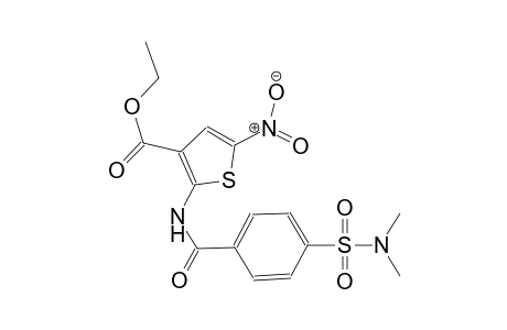 3-thiophenecarboxylic acid, 2-[[4-[(dimethylamino)sulfonyl]benzoyl]amino]-5-nitro-, ethyl ester