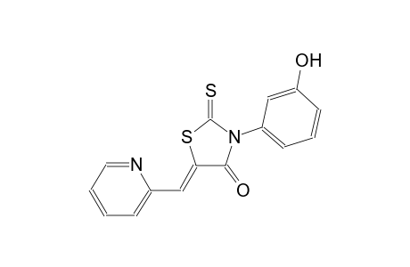 (5Z)-3-(3-hydroxyphenyl)-5-(2-pyridinylmethylene)-2-thioxo-1,3-thiazolidin-4-one