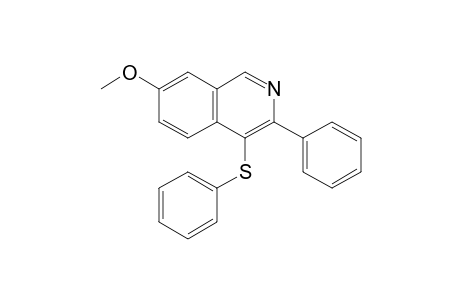 7-Methoxy-3-phenyl-4-(phenylthio)isoquinoline