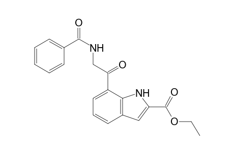 Ethyl 7-[N-(Benzoyl)glycyl]-1H-indole-2-carboxylate