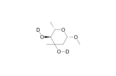 Methyl .beta.-3-O,4-O-dideuterio-axenoside