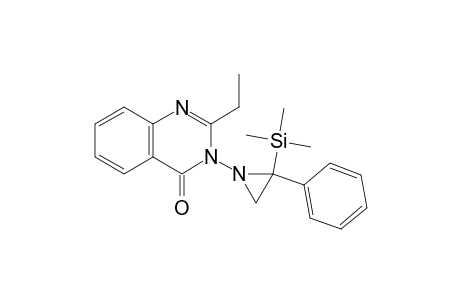 4(3H)-Quinazolinone, 2-ethyl-3-[2-phenyl-2-(trimethylsilyl)-1-aziridinyl]-