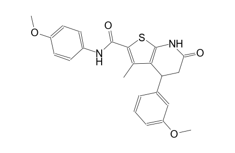 thieno[2,3-b]pyridine-2-carboxamide, 4,5,6,7-tetrahydro-4-(3-methoxyphenyl)-N-(4-methoxyphenyl)-3-methyl-6-oxo-