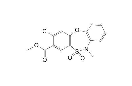 6H-dibenzo[b,f][1,4,5]oxathiazepine-3-carboxylic acid, 2-chloro-6-methyl-, methyl ester, 5,5-dioxide