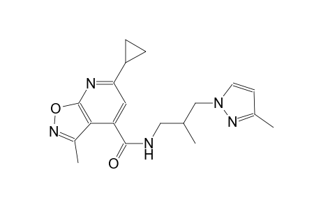isoxazolo[5,4-b]pyridine-4-carboxamide, 6-cyclopropyl-3-methyl-N-[2-methyl-3-(3-methyl-1H-pyrazol-1-yl)propyl]-