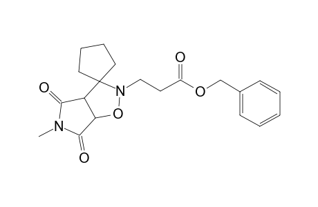 2,2-Spirotetramethylene-3-(2'-benzoyloxycarbonylethyl)-7-methyl-3,7-diaza-4-oxabicyclo[3.3.0]octane-6,8-dione