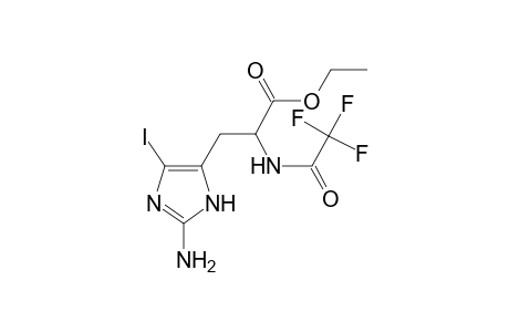Ethyl 3-(2-amino-4-iodo-1H-imidazol-5-yl)-2-[(trifluoroacetyl)amino]propanoate