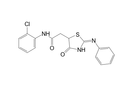 2'-chloro-4-oxo-2-(phenylimino)-5-thiazolidineacetanilide