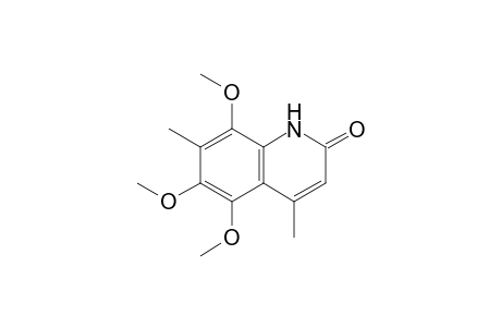 5,6,8-Trimethoxy-4,7-dimethyl-2(1H)-quinolinone