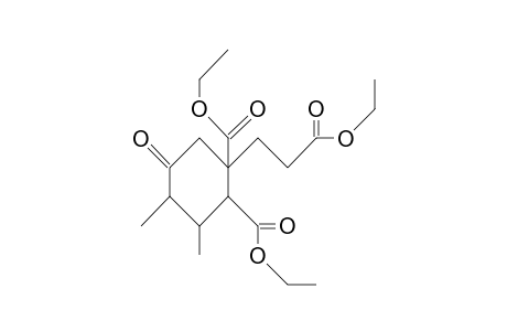 cis-3,4-Dimethyl-1,2-dicarboxy-5-oxo-cyclohexanepropionic acid, triethyl ester