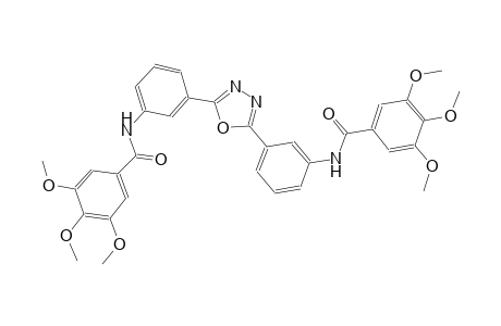 3,4,5-trimethoxy-N-[3-(5-{3-[(3,4,5-trimethoxybenzoyl)amino]phenyl}-1,3,4-oxadiazol-2-yl)phenyl]benzamide