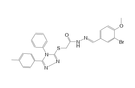 acetic acid, [[5-(4-methylphenyl)-4-phenyl-4H-1,2,4-triazol-3-yl]thio]-, 2-[(E)-(3-bromo-4-methoxyphenyl)methylidene]hydrazide