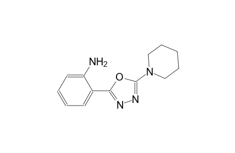 2-[5-(1-Piperidinyl)-1,3,4-oxadiazol-2-yl]aniline
